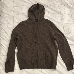 Naadam Men's Brown Hoodie Sweater